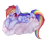 Size: 500x434 | Tagged: safe, artist:pupuliima, rainbow dash, pegasus, pony, cloud, simple background, solo, traditional art, transparent background