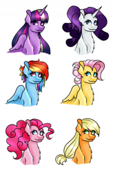 Size: 1200x1800 | Tagged: safe, artist:wildnature03, derpibooru import, applejack, fluttershy, pinkie pie, rainbow dash, rarity, twilight sparkle, twilight sparkle (alicorn), alicorn, earth pony, pegasus, pony, unicorn, mane six, older