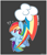 Size: 590x690 | Tagged: safe, artist:php56, rainbow dash, pegasus, pony, cutie mark, heart, solo