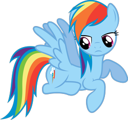 Size: 6000x5638 | Tagged: safe, artist:xpesifeindx, rainbow dash, pegasus, pony, maud pie (episode), absurd resolution, simple background, solo, transparent background, vector