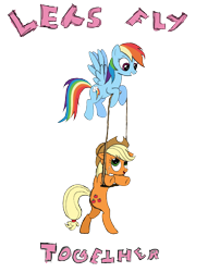 Size: 1459x1912 | Tagged: safe, artist:chibi95, derpibooru import, applejack, rainbow dash, earth pony, pegasus, pony, blonde mane, blue coat, blue wings, duo, female, mare, multicolored mane, orange coat, wings