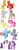 Size: 450x1178 | Tagged: safe, artist:emilou1985, derpibooru import, applejack, big macintosh, derpy hooves, doctor whooves, fluttershy, pinkie pie, rainbow dash, rarity, spike, twilight sparkle, dragon, earth pony, pegasus, pony, unicorn, male, mane six, stallion