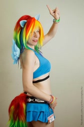 Size: 600x900 | Tagged: safe, artist:yurikocosplay, rainbow dash, human, cosplay, irl, irl human, photo, solo