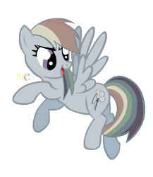 Size: 1000x1153 | Tagged: safe, artist:dragonchaser123, derpibooru import, rainbow dash, pegasus, pony, discorded, simple background, solo, transparent background, vector