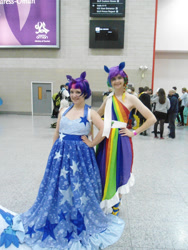 Size: 3000x4000 | Tagged: safe, rainbow dash, twilight sparkle, human, cosplay, irl, irl human, photo