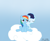 Size: 1024x838 | Tagged: safe, artist:rulette, rainbow dash, soarin', pegasus, pony, crying, female, male, shipping, soarindash, straight