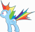 Size: 6473x6000 | Tagged: safe, artist:dasprid, rainbow dash, pegasus, pony, absurd resolution, blue coat, female, mare, multicolored mane, solo