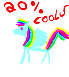 Size: 900x1000 | Tagged: safe, artist:the dragon medic, rainbow dash, pegasus, pony, troll, 20% cooler, blank flank, female, mare, simple background, solo, stylistic suck, text, white background