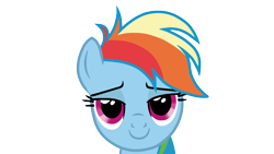 Size: 1920x1080 | Tagged: safe, artist:thechouken, rainbow dash, pegasus, pony, bedroom eyes, simple background, solo, transparent background, vector