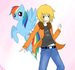 Size: 900x836 | Tagged: safe, artist:kazziehearts, rainbow dash, pegasus, pony, crossover, kenny mccormick, south park