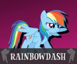 Size: 464x388 | Tagged: safe, artist:poison--hearts, rainbow dash, pegasus, pony, animated, solo, style emulation, super smash bros., super smash bros. 4, super smash ponies