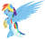 Size: 1226x1058 | Tagged: safe, artist:skywarriorstare, rainbow dash, pegasus, pony, clothes, dress, gala dress, solo