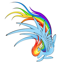 Size: 3000x3000 | Tagged: safe, artist:flamevulture17, rainbow dash, pegasus, pony, female, mare, simple background, solo, transparent background