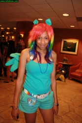 Size: 1366x2048 | Tagged: safe, rainbow dash, human, cosplay, irl, irl human, photo