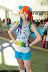 Size: 1365x2048 | Tagged: safe, artist:megancoffey, rainbow dash, human, cosplay, irl, irl human, photo