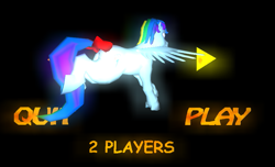 Size: 937x571 | Tagged: safe, screencap, rainbow dash, pegasus, pony, 3d, fan game, game, mod, solo, zeroflight