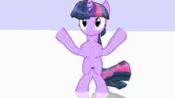 Size: 640x360 | Tagged: safe, derpibooru import, fluttershy, pinkie pie, rainbow dash, rarity, twilight sparkle, earth pony, pegasus, pony, unicorn, 3d, animated, dancing, eyes closed, female, gif, mare, mmd, not salmon, on back, smiling, spread wings, wat, wings