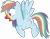 Size: 3810x3000 | Tagged: safe, artist:sollace, derpibooru import, rainbow dash, pegasus, pony, zombie, 28 pranks later, .svg available, cookie zombie, flying, karma, open mouth, simple background, solo, transparent background, vector