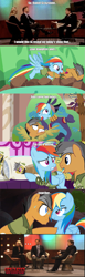 Size: 635x2071 | Tagged: safe, derpibooru import, screencap, quibble pants, rainbow dash, human, stranger than fan fiction, caprica, daring daki, irl, irl human, meme, patton oswalt, photo, voice actor joke