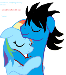Size: 838x954 | Tagged: safe, artist:derp-son, rainbow dash, oc, 1000 hours in ms paint, canon x oc, ms paint, recolor