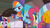 Size: 2527x1407 | Tagged: safe, derpibooru import, screencap, pinkie pie, rainbow dash, twilight sparkle, twilight sparkle (alicorn), alicorn, earth pony, pegasus, pony, dungeons and discords, clothes, discovery family logo, earmuffs, hat, scarf