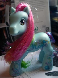 Size: 502x667 | Tagged: safe, derpibooru import, rainbow dash, rainbow dash (g3), g3, birthday, irl, photo, solo, toy