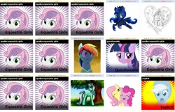 Size: 1320x850 | Tagged: safe, derpibooru import, applejack, fluttershy, lyra heartstrings, nurse redheart, pinkie pie, princess luna, rainbow dash, sweetie belle, twilight sparkle, equestria girls, blushing, derpibooru, heart, juxtaposition, meta, meta:equestria girls, meta:explicit, meta:questionable, spoiler tag