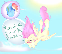 Size: 2486x2170 | Tagged: safe, artist:clefficia, derpibooru import, fluttershy, rainbow dash, pegasus, pony, crying, facehoof, falling, filly, filly fluttershy, filly rainbow dash, floppy ears