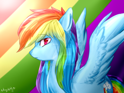 Size: 1024x768 | Tagged: safe, artist:angelapie, derpibooru import, rainbow dash, pegasus, pony, solo, watermark