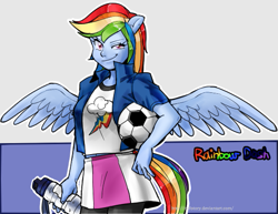 Size: 553x426 | Tagged: safe, artist:cofotory, derpibooru import, rainbow dash, equestria girls, ponied up, solo