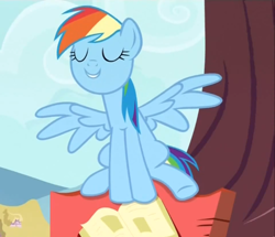 Size: 720x620 | Tagged: safe, screencap, rainbow dash, pegasus, pony, testing testing 1-2-3, behaving like a cat, catdash