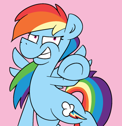 Size: 1044x1080 | Tagged: safe, artist:cowsrtasty, derpibooru import, rainbow dash, pegasus, pony, looking at you, solo
