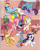 Size: 1908x2375 | Tagged: safe, artist:the-paper-pony, derpibooru import, angel bunny, applejack, fluttershy, gummy, opalescence, owlowiscious, pinkie pie, rainbow dash, rarity, spike, tank, twilight sparkle, winona, dragon, earth pony, pegasus, pony, unicorn, balloon, bed, book, golden oaks library, library, mane seven, mane six, reading