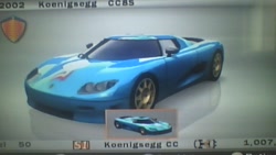 Size: 640x360 | Tagged: safe, rainbow dash, car, forza motorsport, koenigsegg, koenigsegg cc8s, no pony