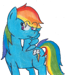 Size: 900x1035 | Tagged: safe, artist:wolfishmeow, rainbow dash, pegasus, pony, female, mare, simple background, solo, transparent background