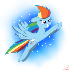 Size: 1700x1700 | Tagged: safe, artist:truffle shine, derpibooru import, rainbow dash, pegasus, pony, simple background, solo