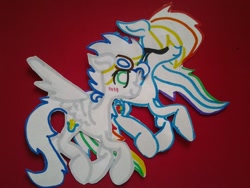 Size: 1024x768 | Tagged: safe, artist:swirlyquill, rainbow dash, soarin', pegasus, pony, female, male, paper, shipping, soarindash, straight