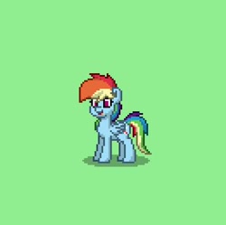 Size: 392x390 | Tagged: safe, derpibooru import, rainbow dash, pegasus, pony, pixel art, pony town, solo