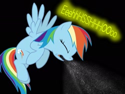 Size: 2048x1536 | Tagged: safe, artist:proponypal, rainbow dash, pegasus, pony, allergies, fetish, mucus, nostril flare, nostrils, sneezing, sneezing fetish, sneezy, snot, solo, spray