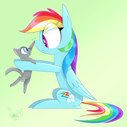 Size: 2260x2260 | Tagged: safe, artist:siggie740, derpibooru import, rainbow dash, cat, pegasus, pony, boop, cute, simple background