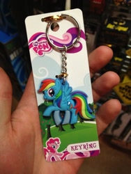 Size: 1000x1333 | Tagged: safe, derpibooru import, pinkie pie, rainbow dash, hot topic, irl, keychain, merchandise, official, photo