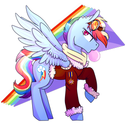 Size: 3200x3200 | Tagged: safe, artist:peppertomb, derpibooru import, rainbow dash, pegasus, pony, goggles, solo