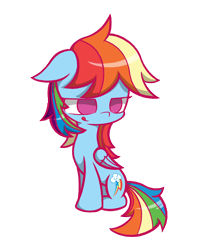 Size: 2400x3000 | Tagged: safe, artist:malphee, derpibooru import, rainbow dash, pegasus, pony, sitting, solo, tongue out