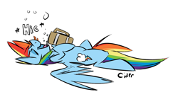 Size: 772x453 | Tagged: safe, artist:cider, rainbow dash, pegasus, pony, cider, cider dash, drunk, drunker dash, solo