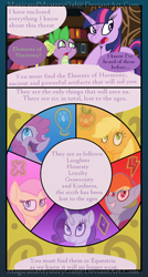 Size: 860x1600 | Tagged: safe, artist:magicandmysterygal, derpibooru import, applejack, fluttershy, pinkie pie, rainbow dash, rarity, spike, twilight sparkle, dragon, earth pony, pegasus, pony, unicorn, comic:long night wild night, comic, elements of harmony, mane six