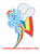 Size: 1024x1385 | Tagged: safe, artist:yoshimarsart, derpibooru import, rainbow dash, pegasus, pony, solo, watermark