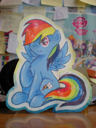 Size: 2448x3264 | Tagged: safe, artist:sweeterwho, derpibooru import, rainbow dash, pegasus, pony, traditional art