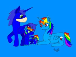 Size: 1024x768 | Tagged: safe, artist:narwhalsareawsome, derpibooru import, rainbow dash, oc, oc:sky, alicorn, pony, alicorn oc, alicornified, crossover, interspecies, male, offspring, parents:sonicdash, ponified, race swap, rainbowcorn, sega, shipping, sonic the hedgehog, sonic the hedgehog (series), sonicdash, straight, video game