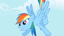 Size: 1365x768 | Tagged: safe, screencap, rainbow dash, pegasus, pony, applebuck season, face, faic, flying, solo