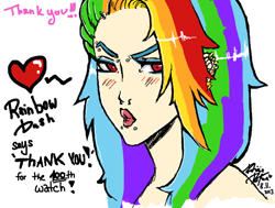 Size: 1028x777 | Tagged: safe, artist:ayaka-itoe, rainbow dash, human, humanized, solo